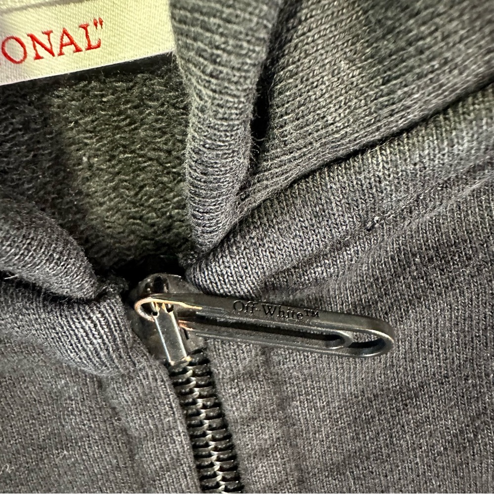 OFF-WHITE SEASONAL Hooded Sweatshirt
Black Size XS Unisex - Picture 11 of 14